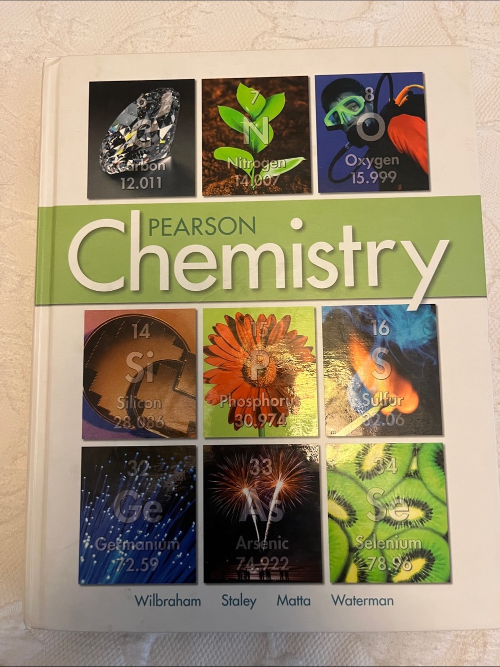 Pearson Chemistry Coffee Table Book - White and Green Cover
